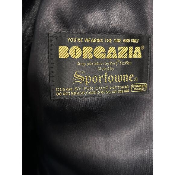 Vintage Brown Borgazia by Sportowne Long Fur Coat | Size 16 - Picture 4 of 13